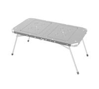 Mesa de playa portátil | Equipo de picnic de aluminio ligero y portátil, mesa de camping pequeña para reuniones familiares, deportes, casa, patio, picnic, pesca, jardín, camping