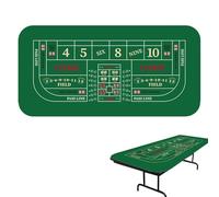 Mesa de póker, de mesa de juego, alfombra de póker Texas Holdem 120x60cm - de tarjetas antideslizantes para de recaudación de fondos, reuniones, en