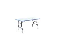 Mesa De Polietileno Rectangular Plegable 183X76X74H Peso 15 Kg