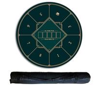 Mesa de póquer portátil con Bolsa de Transporte, tapete de diseño de Juego for 8 Jugadores for Cartas de Juego, Juegos de póquer(0.6 x 0.6 M)
