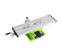 Mesa de prensa de taladro, máquina de aleación de aluminio de eje XY ajustable, mesa de trabajo de taladro de banco en miniatura, para enrutamiento, corte, carpintería, metal, soldadura