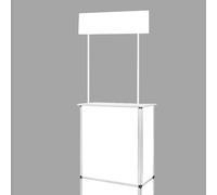 Mesa de promoción portátil para exhibición de ferias, quiosco de degustación de supermercado, recepción de eventos, podio para publicidad y exposición