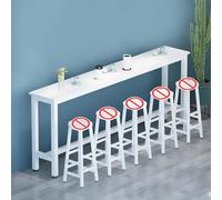 Mesa de pub de altura de mostrador para cocina, comedor, mesa moderna de barra de desayuno con marco de acero para el hogar, pub o cafetería, elegante juego de muebles