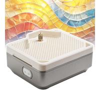 Mesa de pulido eléctrica para vidrieras y cerámica, herramienta de bricolaje para dar forma y pulir con precisión, ideal para artistas y artesanos (doble capa)
