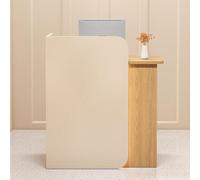 Mesa de recepción con cajón con cerradura, diseño que ahorra espacio para salón, oficina, vestíbulo y salida