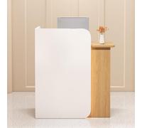 Mesa de recepción con cajón con cerradura, diseño que ahorra espacio para salón, oficina, vestíbulo y salida