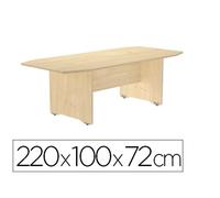 Mesa De Reunion Rocada Meeting 3003Aa01 Estructura Madera Haya Tablero Madera Haya 220X100X72 Cm