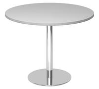 Mesa de reuniones, Ø 1000 mm 755 mm de altura, armazón cromado