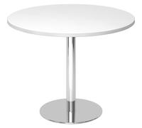 Mesa de reuniones, Ø 1000 mm 755 mm de altura, armazón cromado