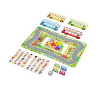 Mesa de rompecabezas de matemáticas Transit - Tablero de juego educativo con parada de ruta, fácil construcción de habilidades positivo-menos, juego de entrenamiento para pensamiento cognitivo