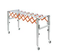 Mesa de ruedas extensible, altura ajustable, longitud de transporte 46-130 cm, transportador