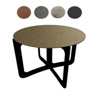 Mesa de Salón Mesita Baja Metal Recubrimiento en Polvo Mesa Auxiliar Interior