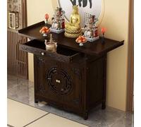 Mesa de santuario personal, santuario budista de madera, soporte, gabinete chino de nicho de Buda, para Dios de la riqueza, mesa con almacenamiento