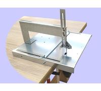 Mesa de sierra de calar con guía de rodillos para cortes de sierra exactos y todas las sierras de calar