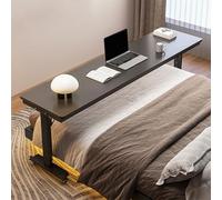 Mesa de Sobrecama con Ruedas - Escritorio para Cama Móvil Ajustable en Altura - Mesa de Cama Gigante Portátil para Laptop, Ideal para Trabajar y Comer - Superficie de No baffle-F L70.9×W15.7×H26.8in