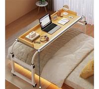 Mesa de sobrecama con ruedas para el marco de la cama, altura ajustable, diseño conveniente y versátil para uso doméstico y de oficina