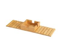 Mesa de sofá con reposabrazos, 35 x 11 cm, organizador grande, bandeja de sofá de madera, superficie de reposabrazos multiusos con superficie antideslizante para guardar aperitivos, electrodomésticos