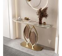 Mesa de sofá estrecha y larga para espacios pequeños, diseño simple de armario de entrada, mesa consola ideal para detrás del sofá, dimensiones: 120 x 30 x 80 cm