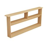 Mesa de sofá, mesa consola de madera, mesa de entrada estrecha de 3 capas para habitaciones pequeñas, diseño retro, tamaño pequeño