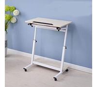 Mesa de sofá para laptop, mesa auxiliar con altura ajustable, ruedas de mesa de café, portátil, bandeja médica, mesa inclinable, para hospital, computadora, laptop,