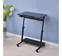 Mesa de sofá para laptop, mesa auxiliar con altura ajustable, ruedas de mesa de café, portátil, bandeja médica, mesa inclinable, para hospital, computadora, laptop,