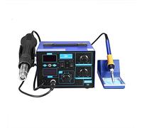 Mesa de soldadura con pantalla digital inteligente 862D+ 2 en 1 con Función de Estabilización de Temperatura y Proyectos de Reparación de Bricolaje Electrónico