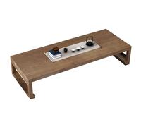 Mesa de suelo japonesa de 100 a 240 cm, mesa baja para sentarse en el suelo, mesa japonesa para sentarse en el suelo, comedor y café (180 x 60 x 35 cm)