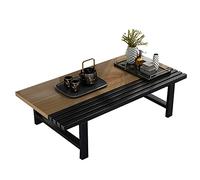 Mesa de suelo japonesa, mesa de café y té de madera rústica, mesa de comedor baja para tatami y comodidad sentada