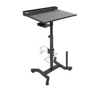 Mesa de tatuaje, estación de trabajo de tatuaje, equipo de estudio de tatuaje portátil desmontable, 26,77 - 36,22 pulgadas, altura ajustable, soporta 13,23 - 15,43 lbs