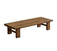 Mesa de té baja japonesa, mesa de suelo de madera maciza para comedor y café, perfecta para sala de estar y áreas de recepción, ideal para sentarse en el suelo y relajarse.