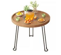 Mesa de Té Con Estufa de Balcón Con Parrilla de Carbón, Mesa de Café Plegable Portátil, Patas de Metal, Soporte de Carga Estable, Adecuada for Fiestas, Campamentos, Áreas de Descanso Interiores Y Exte