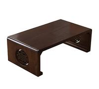 Mesa de té de madera de cultura china para decoración de sala de estar y balcón (60 x 40 x 30 cm)