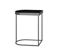 Mesa de té pequeña para sala de estar, sofá, armario lateral, esquina, pocas mini mesa de té pequeña, mesita de noche (color: gris, tamaño: 45 x 30 x 55 cm) (D 45 x 30 x 55 cm)