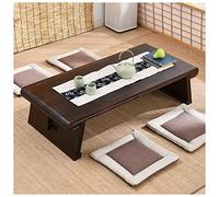 Mesa de té y meditación rectangular japonesa, mesa de café única para sala de estar, diseño zen, ahorra espacio, perfecta para relajación y ceremonias de té