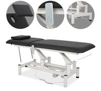 Mesa de terapia Optima, ajuste eléctrico de altura con mando a distancia - Satin Comfort k715 negro