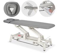 Mesa de terapia Proxima V2 Ergo, ajuste eléctrico de altura con barra de control de pie, colchón ERGO, Touch Core k322 gris