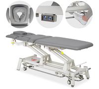 Mesa de terapia Proxima X7, regulación eléctrica de altura con barra de pie, cojín ERGO, gris Touch Core k322