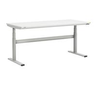 Mesa de trabajo, altura regulable eléctricamente Treston, altura 630 - 1270 mm, modelo ESD