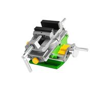 Mesa de trabajo compuesta de tornillo de banco preciso multiángulo con rangos de trazos de 80 mm x 67 mm, ideal para bancos, posicionamiento de taladro, tornillo de banco preciso con movimiento de