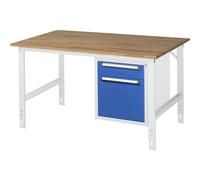 Mesa de trabajo con cajonera buck para debajo de la mesa con 2 cajones 1 x 120, 1 x 360 mm