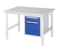 Mesa de trabajo con cajonera buck para debajo de la mesa con 2 cajones 1 x 120, 1 x 360 mm