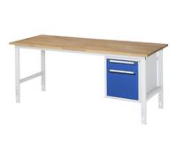 Mesa de trabajo con cajonera buck para debajo de la mesa con 2 cajones 1 x 120, 1 x 360 mm
