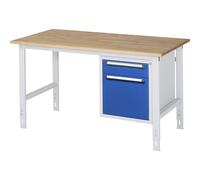 Mesa de trabajo con cajonera buck para debajo de la mesa con 2 cajones 1 x 120, 1 x 360 mm