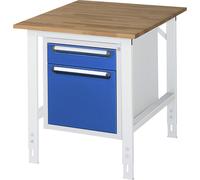 Mesa de trabajo con cajonera buck para debajo de la mesa con 2 cajones 1 x 120, 1 x 360 mm