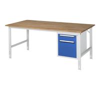 Mesa de trabajo con cajonera buck para debajo de la mesa con 2 cajones 1 x 120, 1 x 360 mm