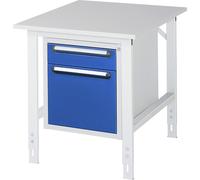 Mesa de trabajo con cajonera buck para debajo de la mesa con 2 cajones 1 x 120, 1 x 360 mm