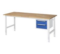 Mesa de trabajo con cajonera buck para debajo de la mesa con 2 cajones 1 x 150, 1 x 180 mm