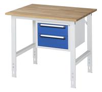Mesa de trabajo con cajonera buck para debajo de la mesa con 2 cajones 1 x 150, 1 x 180 mm