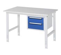 Mesa de trabajo con cajonera buck para debajo de la mesa con 2 cajones 1 x 150, 1 x 180 mm