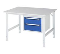 Mesa de trabajo con cajonera buck para debajo de la mesa con 2 cajones 1 x 150, 1 x 180 mm